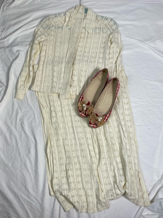 Figurette Dresses & Skirts - Vintage 70s Lace Maxi Cover Up